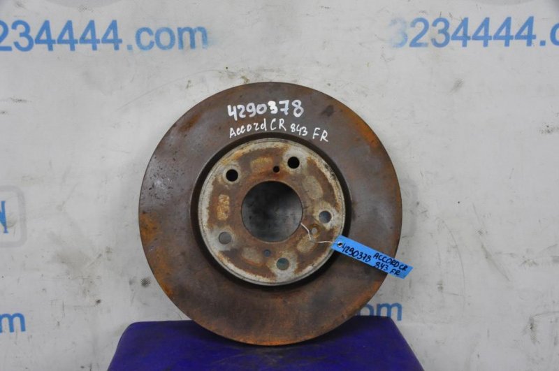 Тормозной диск передний HONDA ACCORD CR 13-18 2015 Седан 2.4 45251-T2G-A01 Б/У