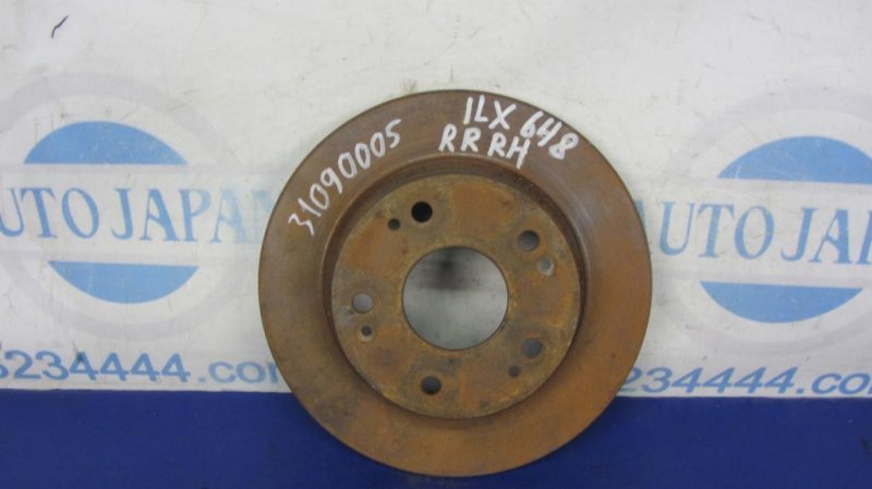 Тормозной диск задний ACURA ILX 12-16 2014 Седан 2.0 42510-TR3-A00 Б/У