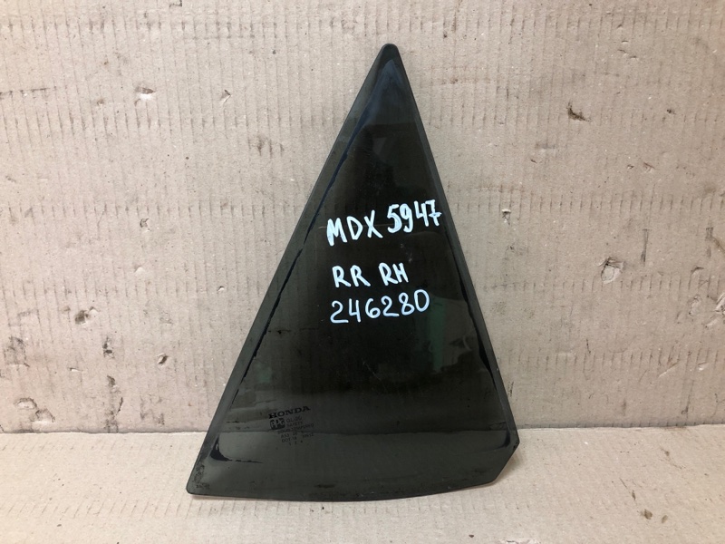 Стекло двери глухое заднее правое ACURA MDX (YD1) 00-06 2002 Внедорожник 3.5 73415-S3V-305 Б/У