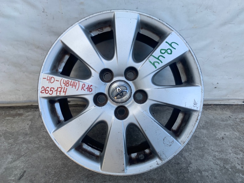 Диск R16 TOYOTA CAMRY 40 06-11 2007 2.4 2AZFXE 42611-06361 Б/У