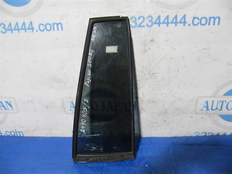 Стекло двери глухое заднее левое MITSUBISHI PAJERO SPORT 96-09 2001 Внедорожник 3.0 MR259917 Б/У