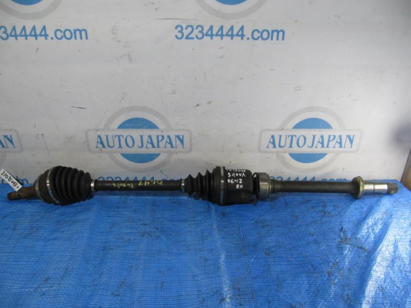 Привод передний правый TOYOTA SIENNA 11-16 2011 GSL30 3.5 2GR-FE 43410-08050 Б/У