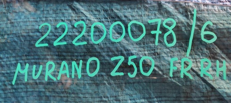 Стекло двери переднее правое NISSAN MURANO Z50 02-07 Стекло двери переднее правое NISSAN MURANO Z50 02-07