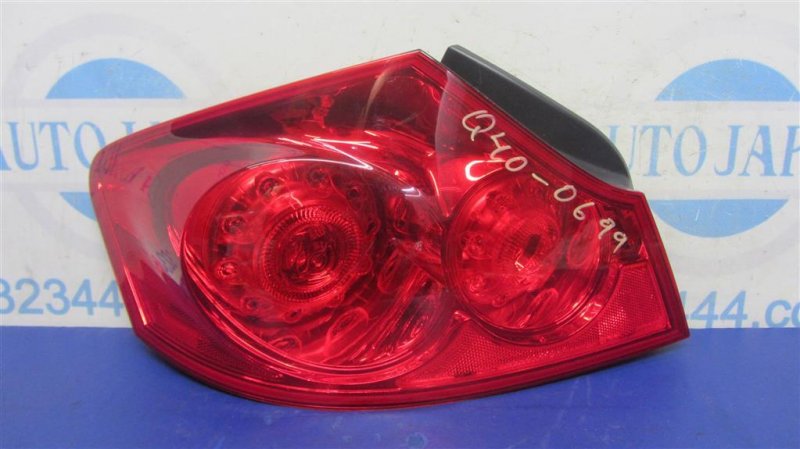 Фонарь наружный задний левый INFINITI G25/G35/G37/Q40 06-14 2014 Седан 3.7 VQ37VHR 26555-JK60D Б/У
