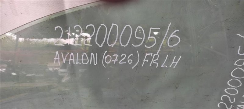 Стекло двери переднее левое AVALON 05-12 2007 GSX30 3.5 2GR-FE