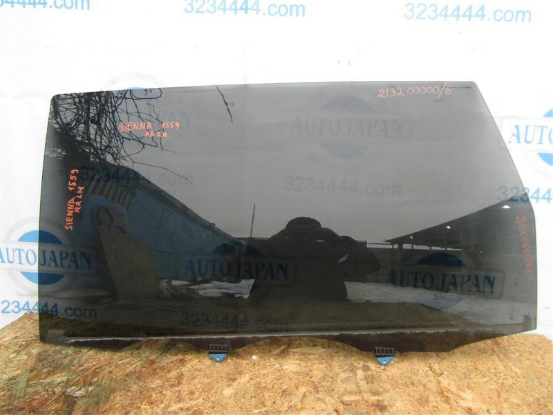 Стекло двери заднее левое TOYOTA SIENNA 03-10 2009 GSL20 3.5 2GR-FE 62760-08040 Б/У
