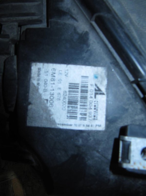 Фара передняя левая 6 GG 02-07 2008 Седан 2.3