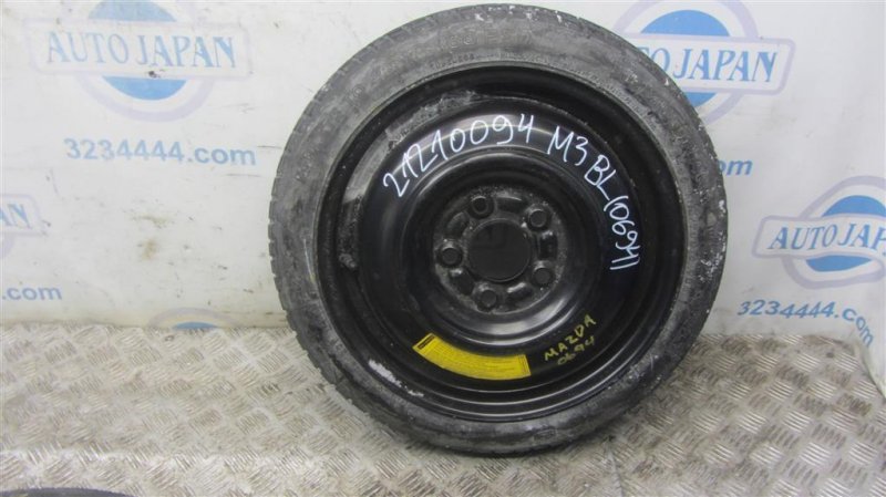 Запчасть диск колесный (докатка) MAZDA 3 BL 09-13 2012 Седан 2.0 99654-24050 Б/У Диск колесный (докатка) MAZDA 3 BL 09-13 2012 Седан 2.0 99654-24050 Б/У