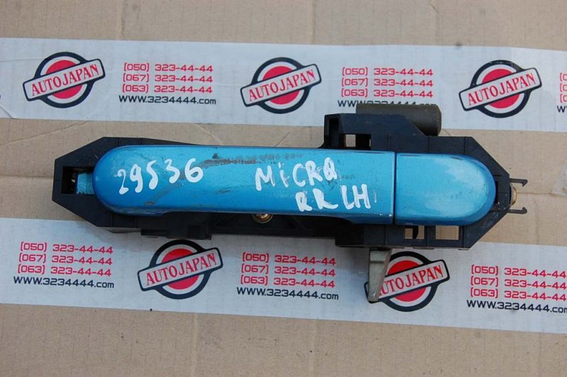 Ручка двери наружная задняя левая NISSAN MICRA 03-11 80640-AX62B Б/У