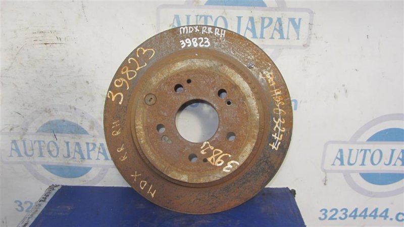 Запчасть тормозной диск задний ACURA MDX (YD2) 06-13 YD2 42510-STX-A00 Б/У Тормозной диск задний ACURA MDX (YD2) 06-13 YD2 42510-STX-A00 Б/У