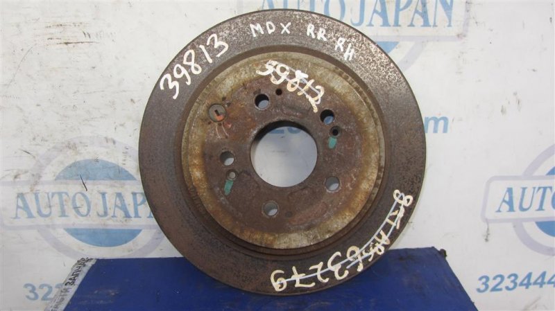 Запчасть тормозной диск задний ACURA MDX (YD2) 06-13 YD2 42510-STX-A00 Б/У Тормозной диск задний ACURA MDX (YD2) 06-13 YD2 42510-STX-A00 Б/У