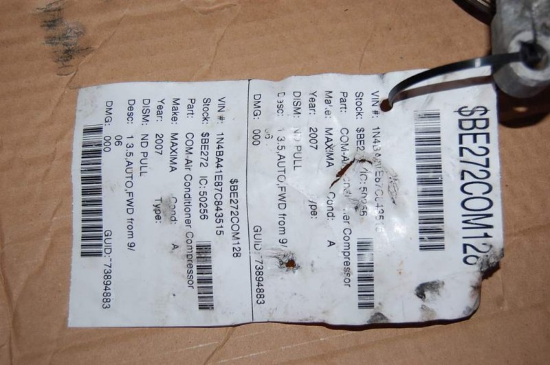 Компрессор кондиционера MAXIMA A34 03-08 2006 Седан 3.5 VQ35DE