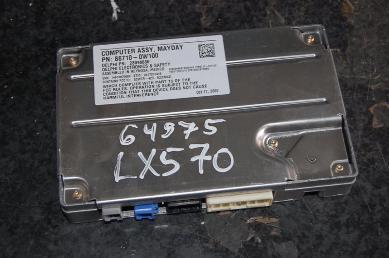 Блок управления телефоном LEXUS LX570 07-15 86710-0W100 Б/У