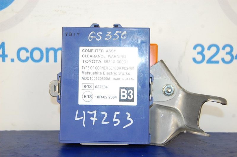 Блок управления парктроником LEXUS GS350 GS300 05-11 89340-30031 Б/У