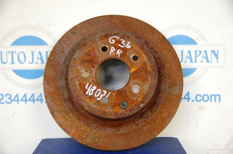 Тормозной диск задний INFINITI G25/G35/G37/Q40 06-14 43206-EG000 Б/У