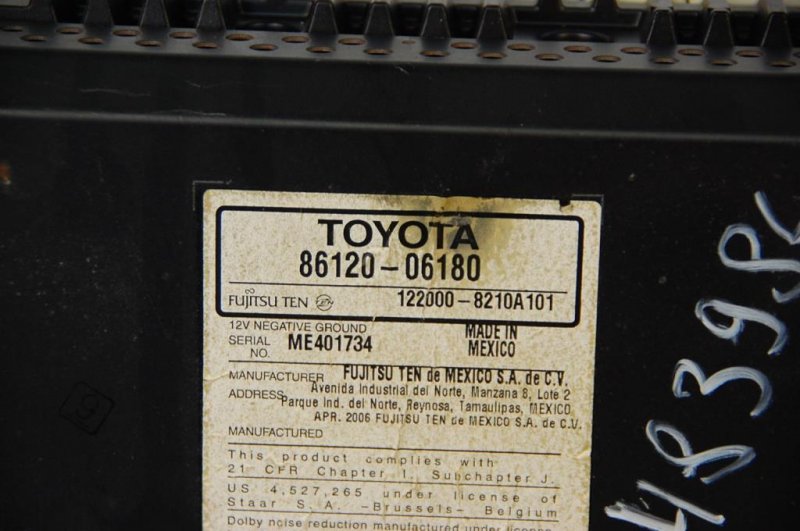 Магнитола CAMRY 40 06-11 Магнитола CAMRY 40 06-11