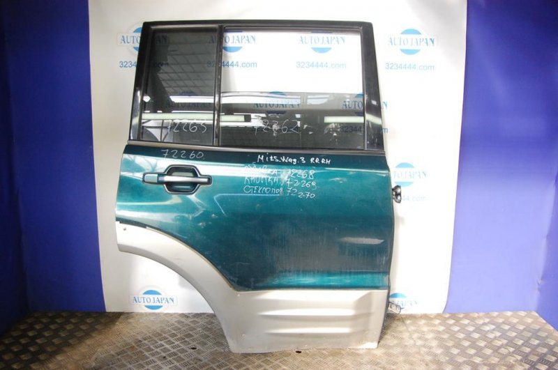 Дверь задняя правая MITSUBISHI PAJERO 99-06 MR496880 Б/У