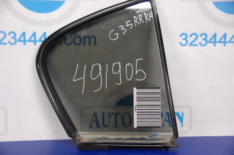 Стекло двери глухое заднее правое INFINITI G25/G35/G37/Q40 06-14 82262-JK000 Б/У