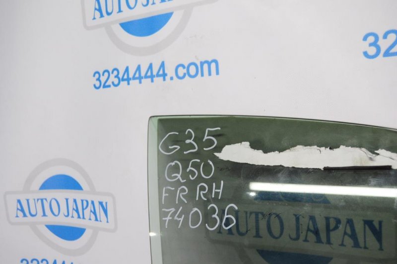 Стекло двери переднее правое G35 03-07