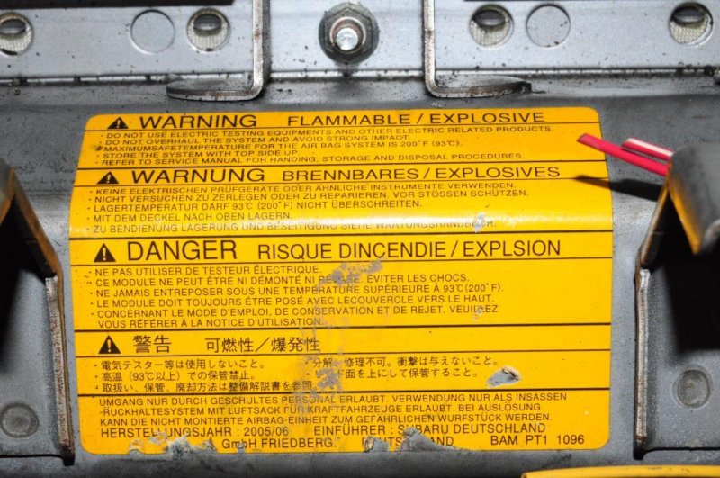 Подушка безопасности пассажира FORESTER SG 02-07