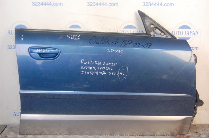 Дверь передняя правая SUBARU OUTBACK 03-09 BP 60009AG0619P Б/У