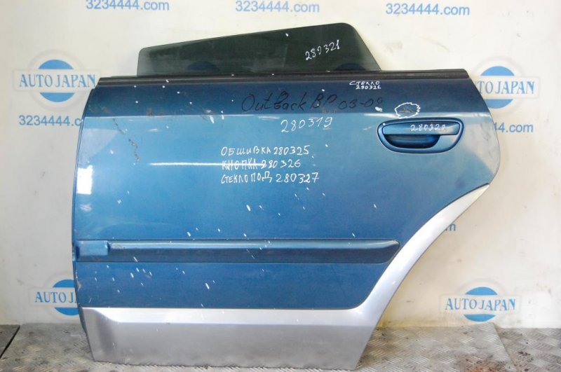 Дверь задняя левая SUBARU OUTBACK 03-09 BP 60409AG0719P Б/У