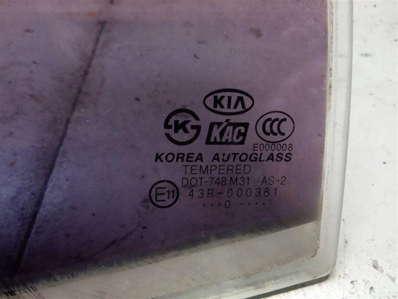 Стекло двери глухое заднее левое PICANTO SA 04-10 Стекло двери глухое заднее левое PICANTO SA 04-10