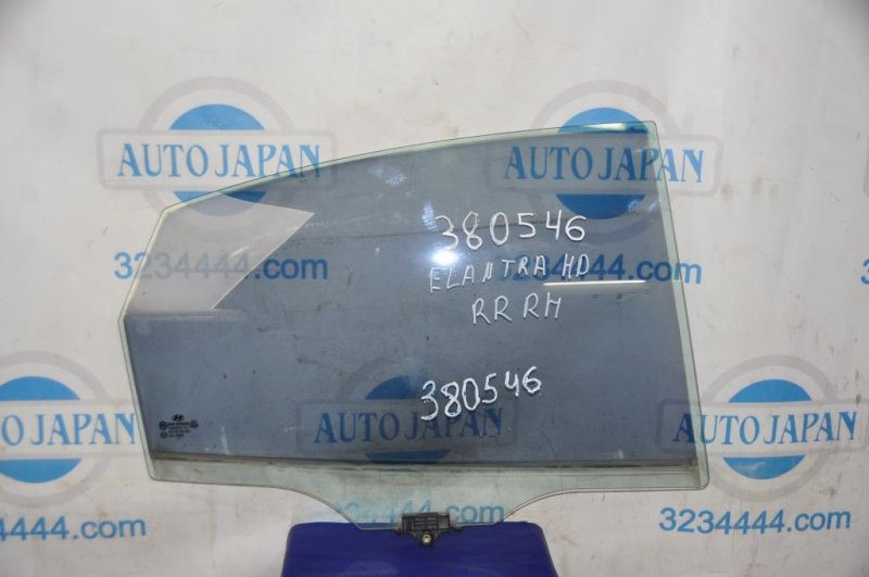 Стекло двери заднее правое ELANTRA HD 06-11