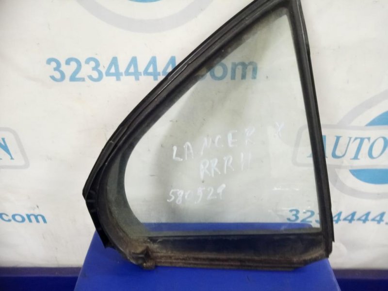 Стекло двери глухое заднее правое MITSUBISHI LANCER X 10 07-15 5740A018 Б/У