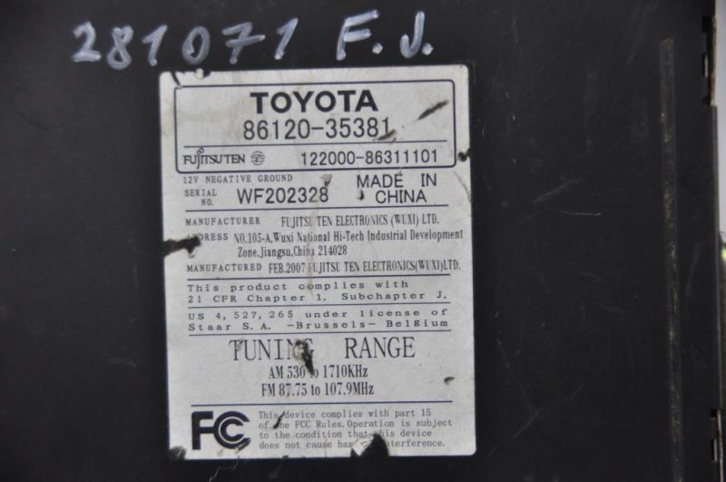 Магнитола TOYOTA FJ CRUISER 06-15 Магнитола TOYOTA FJ CRUISER 06-15