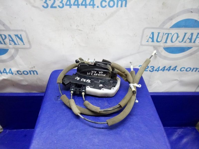 Запчасть замок двери задний правый NISSAN MURANO Z51 07-14 82500-1AA0A Б/У Замок двери задний правый NISSAN MURANO Z51 07-14 82500-1AA0A Б/У