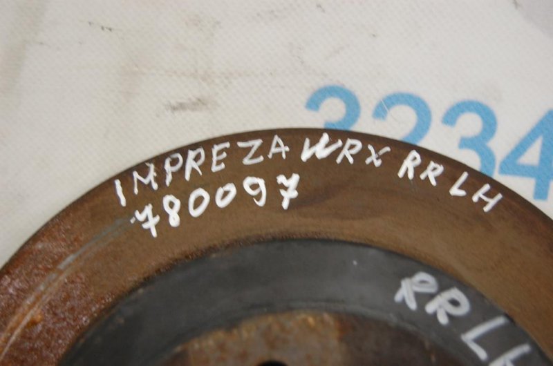 Тормозной диск задний IMPREZA 00-07 GD/GG