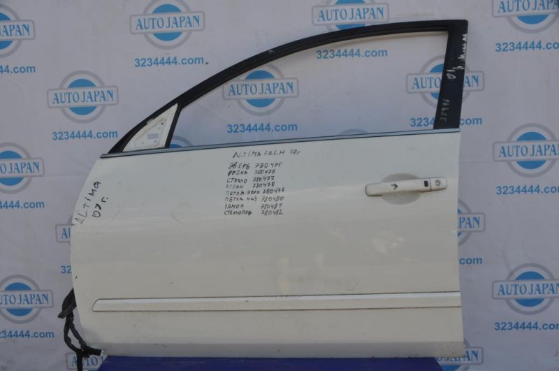 Дверь передняя левая NISSAN ALTIMA L32 07-12 80101-JA030 Б/У