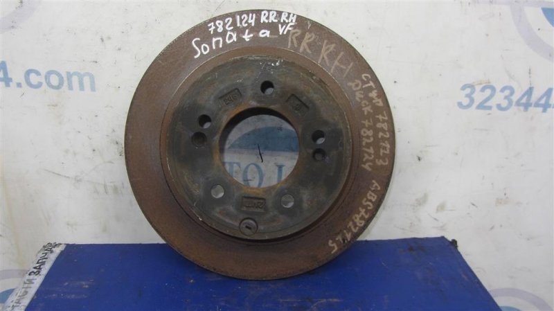 Тормозной диск задний HYUNDAI SONATA YF 10-14 58411-3Q000 Б/У