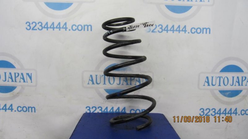 Запчасть пружина задней подвески TOYOTA CAMRY 40 06-11 48231-33660 Б/У Пружина задней подвески TOYOTA CAMRY 40 06-11 48231-33660 Б/У