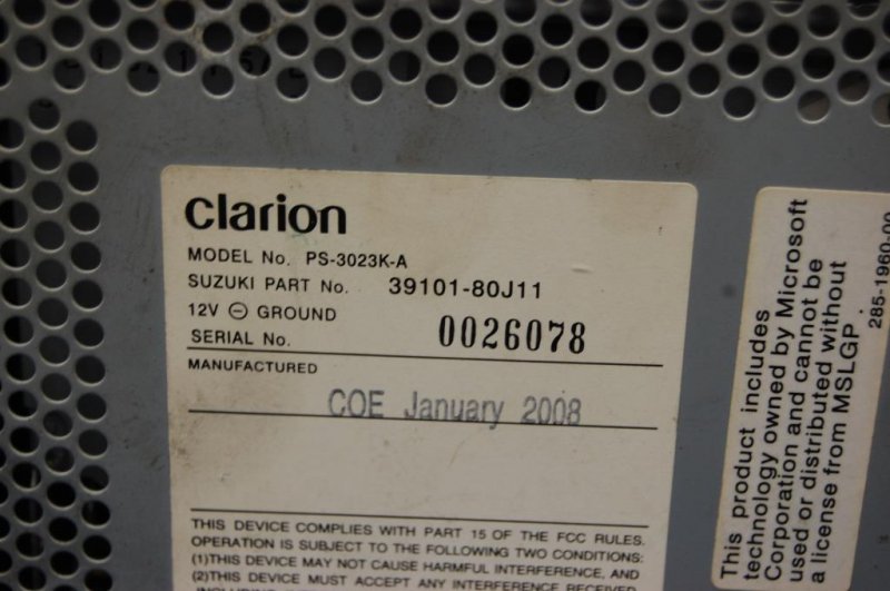 Магнитола SX4 06-13