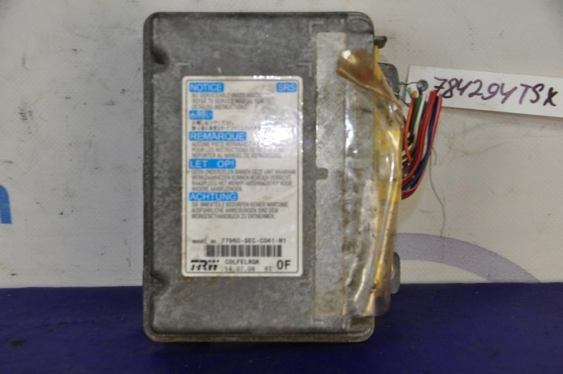 Блок управления AIRBAG HONDA ACCORD CU8 / TSX 08-14 77960-SEC-C04 Б/У