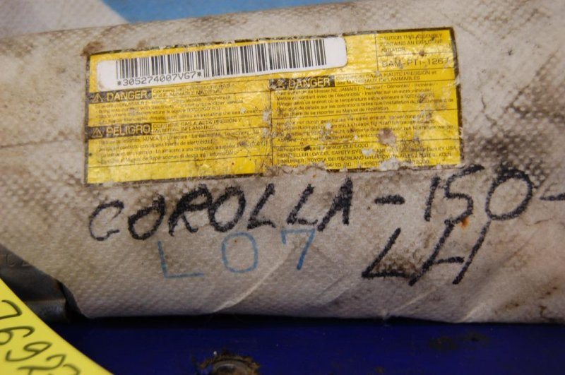 Подушка безопасности в сиденье левая COROLLA 150 06-13