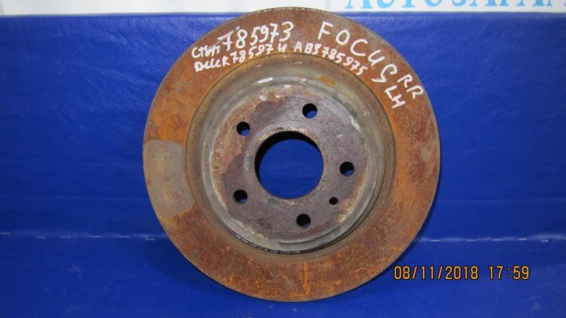 Тормозной диск задний FORD FOCUS 10-18 Б/У
