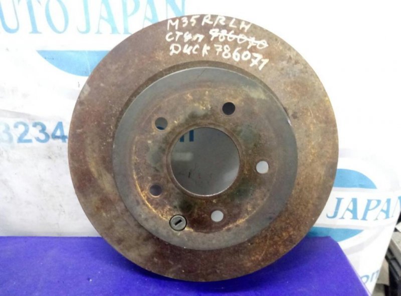 Запчасть тормозной диск задний INFINITI M35/M45 04-10 43206-EG000 Б/У Тормозной диск задний INFINITI M35/M45 04-10 43206-EG000 Б/У