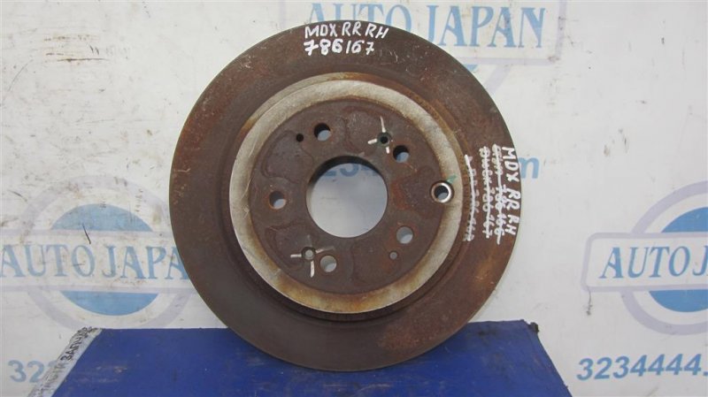 Запчасть тормозной диск задний ACURA MDX (YD2) 06-13 YD2 42510-STX-A00 Б/У Тормозной диск задний ACURA MDX (YD2) 06-13 YD2 42510-STX-A00 Б/У