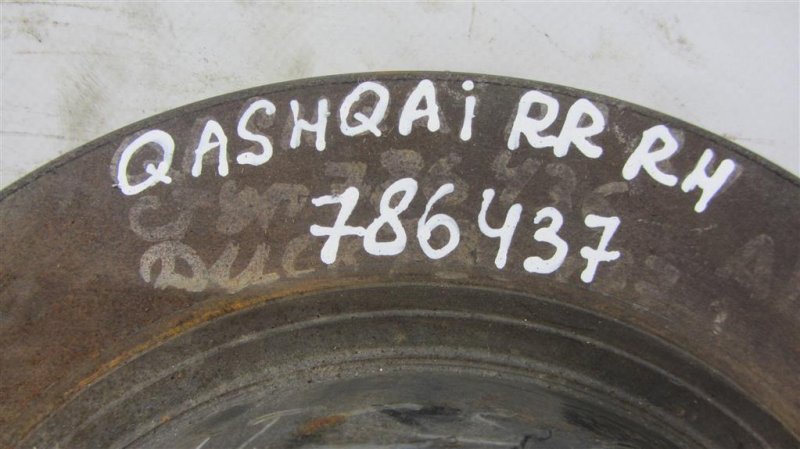 Тормозной диск задний QASHQAI 07-14