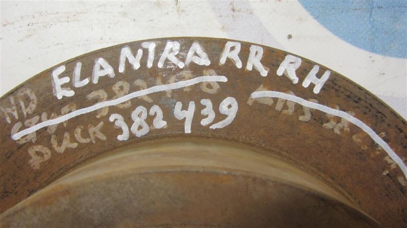 Тормозной диск задний ELANTRA HD 06-11 Тормозной диск задний ELANTRA HD 06-11