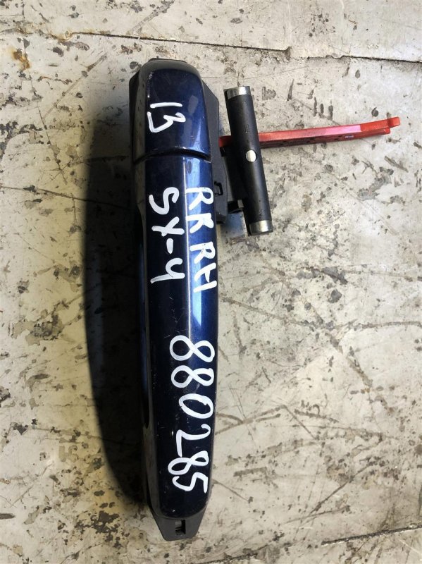 Ручка двери наружная задняя правая SUZUKI SX4 06-13 2011 Хетчбек 2.0 82812-63J00-ZCW Б/У