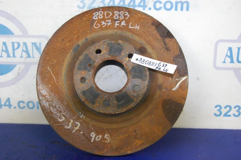 Тормозной диск передний INFINITI G25/G35/G37/Q40 06-14 2013 Седан 3.7 VQ37VHR 40206-EG000 Б/У