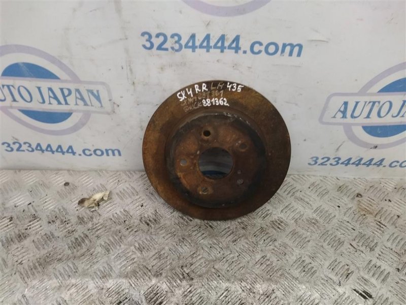 Тормозной диск задний SUZUKI SX4 06-13 2011 Хетчбек 2.0 55611-80J02 Б/У