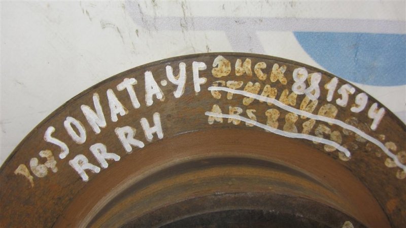 Тормозной диск задний SONATA YF 10-14 2014 Седан 2.4