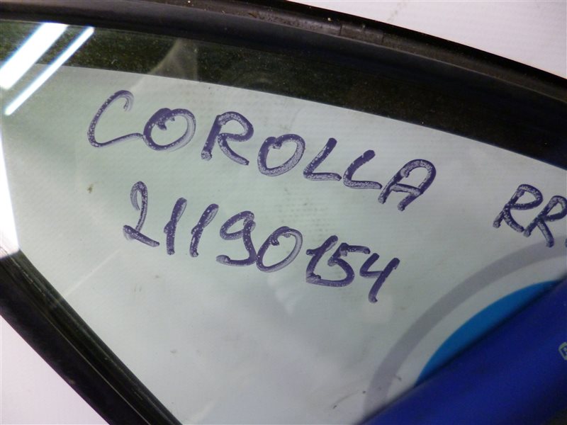 Стекло двери глухое заднее левое COROLLA 150 06-13
