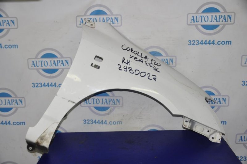 Запчасть крыло переднее переднее правое TOYOTA COROLLA 120 00-07 5381102080 Б/У Крыло переднее переднее правое TOYOTA COROLLA 120 00-07 5381102080 Б/У