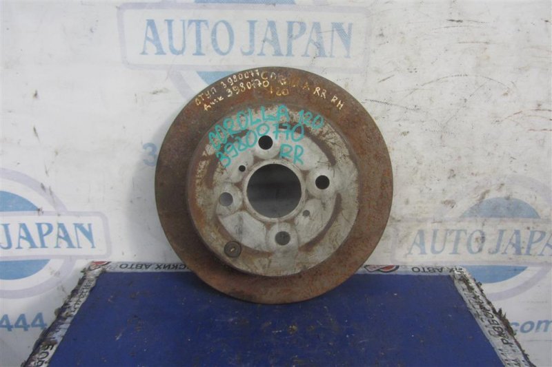 Тормозной диск задний TOYOTA COROLLA 120 00-07 Б/У